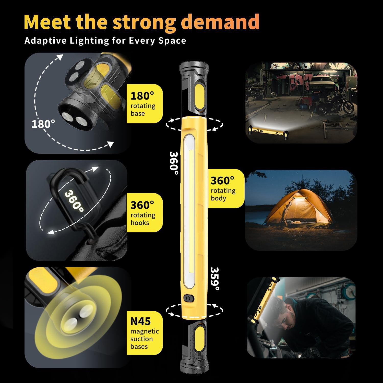 Emergency maintenance work light